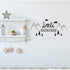 Tribal Mountain Adventure Wall Sticker - Removable Art Decal for Kids Room, Nursery, or Bedroom - Travel Mural QQ198