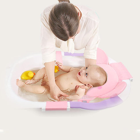AIR&TREE Baby Bath Seat Support Net, Quick Drying, Adjustable, Comfortable, Non-Slip, Infant Bathtub Sling Shower Mesh