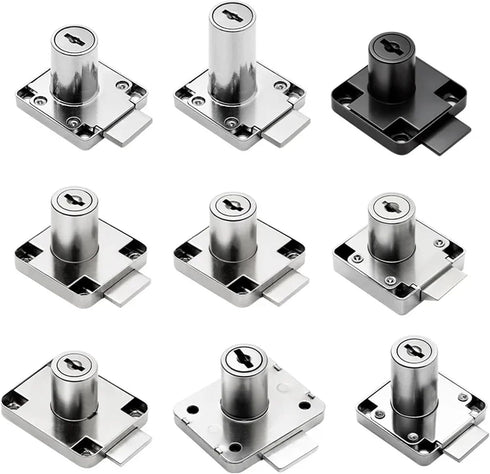 QXCIVR 19x22) Drawer Lock Cabinet Drawer Locks Furniture Hardware Desk Wardrobe Bedside Bookcase Lock(Autolock