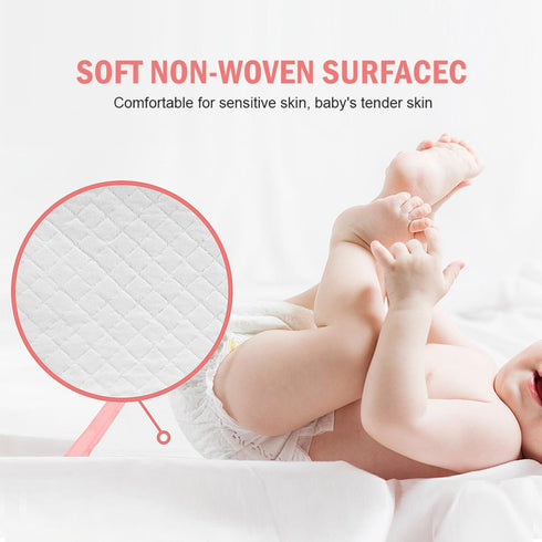 Rocinha 24 Inches 17 Inches Disposable Changing Pads for Baby x Disposable Underpads Waterproof Diaper Changing Pad