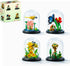 FIKAXTOY Insect Flowers Collection Micro Building Toy Set with Dust Cover, Flower Plants