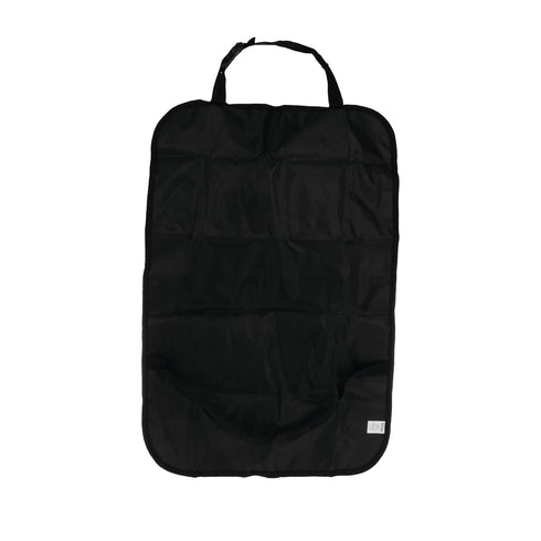 Nuby Backseat Car Organizer Set: Organizer with Tablet Holder, Storage Pockets and 5 Linkable Hooks for Attaching Accessories | Easy to Clean Black by Nuby