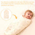 BESVIP 100% 33.5"x33.5", Cotton Knitted Baby Swaddle Blanket, Newborn Swaddle Wrap, Receiving Blankets, Burping Cloth