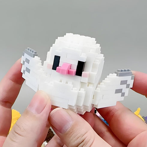 HJPLPXH Sets Kids6 Parrots Micro Mini Building Block Birthday Gift for Kids, Animals Buildling Model Kits, Mini Bricks