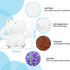Microwave Heating Pad for Dogs, Heatable Stuffed Animals for Cramps Pain Relief, Cute Soft Cozy Pillow Plush Gifts for