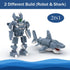 Neomoner 2 1 Set, 6-12 (230pcs) Shark Building Blocks Party Favors, in Deep Sea Creatures Building Toy Party Favor