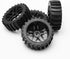 JIUWU 4pcs Beach Desert Snow Tires and Wheels, Hex 17mm, 1:8 RC Off Road Buggy Baja