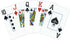 Copag 1546 Design 100% Plastic Playing Cards, Bridge Size Green/Burgundy (Jumbo Index, 1 Set)