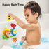 G-WACK Bath Toys for Toddlers Age 1-3, Durable Interactive Multicolored Infant Toy with Suction Cups
