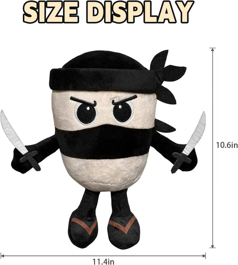 Tiuyov 10 Inches Italian Brainrot Plush Toy Capuccino Assassino Plush Soft Stuffed Meme Dolls for Collectors, Aesthetic