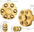 Alloy Metal Fidget Spinners Toy - Cool Sensory Handheld Finger Spinner for Stress Relief, Gold