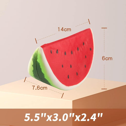 Anboor Squishies Watermelon Kawaii Soft Slow Rising Scented Fruit Squishies, Stress Relief Kid Toys Gift Collection