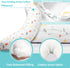 BYRIVER C Shaped Pregnancy Pillow with Cover, Knee Pillow for Side Sleeper Knees Legs HIPS Pain, Leg Pillow Elevation