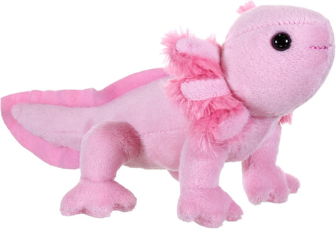 Wild Republic Pocketkins Eco Axolotl, Stuffed Animal, 5 Inches, Plush Toy, Made from Recycled Materials, Eco Friendly