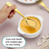Berglander Gold Toddler Utensils Set, 4 Pieces Golden Titanium Plating Kids Silverware, Safe Forks and Spoons