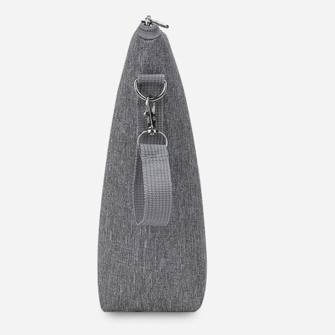 VOSAREA Insulated Bottle Bag Thermal Nursing Bottle Pouch Leak-proof Grey Portable Breast Milk Storage for Outdoor