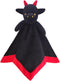 Baby Black Dragon Soft Stuffed Animal Security Blanket, Plush Lovey Blanket, Cuddly Snuggle Blankie for Boys Girls, 14"