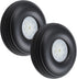 2.5" Rubber RC Airplane Tire and Wheel Sets, 2PCS Plastic Hub for RC Model Aircraft