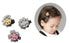 FANCYBABY Cat Design Hair Clips, 3 Count Snap Clips for Girls & Toddlers, Pink, Gold, Silver