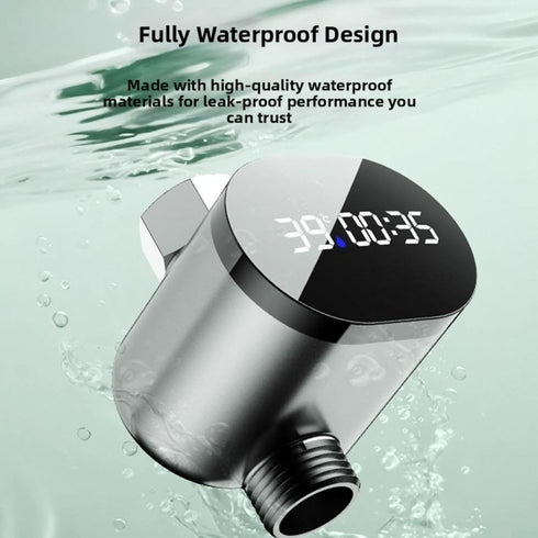 CNANRNANC LED Digital Shower Temperature Display, Waterproof Shower Thermometer,Water Temperature Sensor Gauge