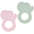 Silicone Baby Teether Toy, Teething Toy for Babies, Pink Green Elephant Shape, Babies Teether, Easy to Hold, Sensory