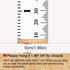 79" 7.9" Mibote Baby Growth Height Chart Handing Ruler Wall Decor for Kids, Canvas Removable Height Growth Chart x