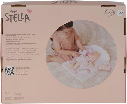 6-Piece Love, Stella Diaper Bag Changing Mat Combo for Soft Dolls by Manhattan Toy
