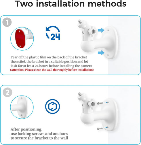 SZSDMY 2Pcs HB6560/ HB6550/ HB65/ HB40/ HB6339/ HB66/ HB6550 360 Baby Monitor Wall Mount Compatible for HelloBaby Pro