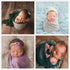 Newborn Baby Photo Props Blanket, Stretch Knitted Wrap for Boys Girls Photography Shoot