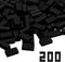 Classic Building Bricks 200 Piece - 2x4 Building Blocks STEM Creative Toys Compatible with Major Brands, Black