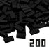 Classic Building Bricks 200 Piece - 2x4 Building Blocks STEM Creative Toys Compatible with Major Brands, Black