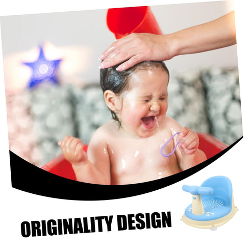 YARNOW Adorable Bath Seat with Comfortable Backrest Practical Bathtub Chair for Sitting Up Lightweight and Stable