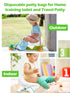 Vivisuyou 90 2-in-1 Disposable Potty Bags Liners Compatible with OXO Tot Go Potty, Refill Bags for Toddler Toilet