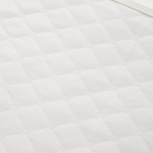 Pleasant Boulevard Portable Waterproof Baby Changing Pad Liner, Washable Reusable Changing Table Cover 27x13in (White,