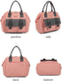 MEYTEILAY Diaper Bag Tote Baby Changing Bag Large Baby Bags for Mom Multifunction Travel Nappy Bag Small Pink