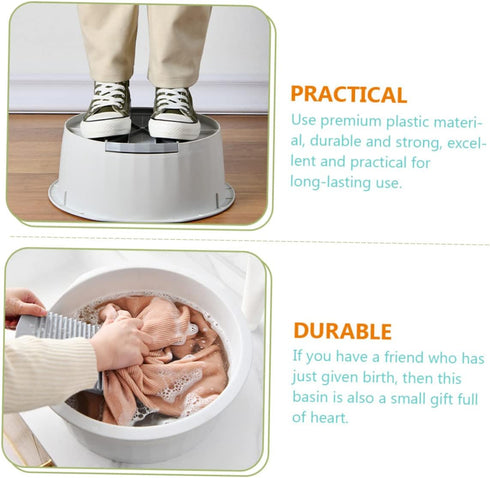 LIFKOME 1 Set Set Foot Soaking Tub Washing Clothes Laundry Travel Collapsible Foot Soak Tub Baby Sink Newborn Clothes