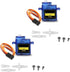 2 Pack SG90 Micro Servo Motor Mini Servo SG90 9g Servo Kit