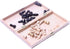 15" Classic Vintage Standard Folding Wooden Chess Set, Foldable Games Board Crafted Carved