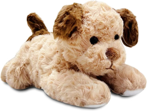NuomiYue 12" Brown Dog Stuffed Animals Plush Toys for Kids and Babies, Cute