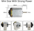 Sntieecr 6 Set 131 PCS DC Motors Kit, Mini Electric Motor 1.5-3V 15000RPM with Plastic Gears for Kid DIY STEM Project