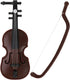 Worlds Smallest Violin Toy, 3.26 Inch Miniature Violin for Dollhouse Accessories, Tiny