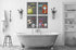 Silly Goose Gifts Character Themed Bathroom Wall Art Print Set - Even A Nightmare Will Brush Teeth, Take A Bath, Wash