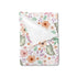 Watercolor Spring Garden Floral Butterflies Baby Blanket for Girls, Colorful Flowers Receiving Blanket 30x40