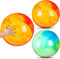 Deekin 2 Pcs 15 Inch 18 Inch Marbleized Bouncy Balls, Large Inflatable Rubber Playground Sensory Toys