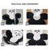 Healeved Bath Mat Comfortable Cartoon Panda Shaped Cushion for Newborns Non-Slip Design Easy to Clean Soft Bath Pad