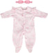 CARANOVO Realistic Reborn Baby Doll Clothes 16-18 inch 2pcs Pink Outfits Clothing
