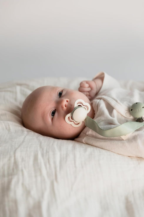 2-Pack Dummy Symmetrical 2 (6-18 BIBS Supreme Baby Pacifier | Made in Denmark | BPA Free Soother, Nipple. Silicone