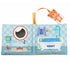Touch and Feel Elephant Crinkle Book - Baby Toy with Rattle and Teether