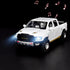RAM 1500 Pickup Truck Toys, Diecast Metal Model for Boys Age 4-7, Open Door Pull Back Cars with Lights