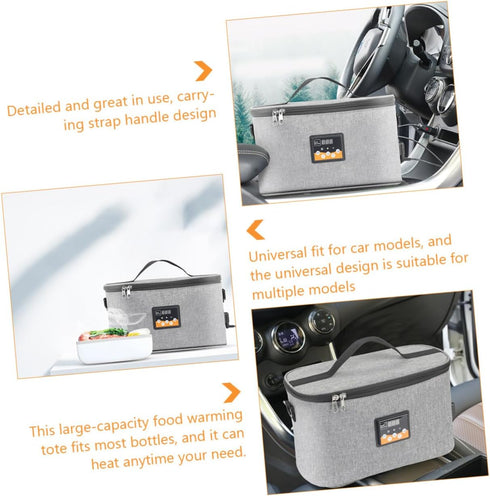 Car Bottle Warmer Bag Portable Food Warming Tote for Heating Electric Heating Convenient for Travel Outdoor Use
